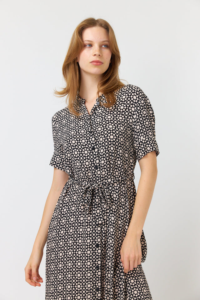 Tiles shirt dress