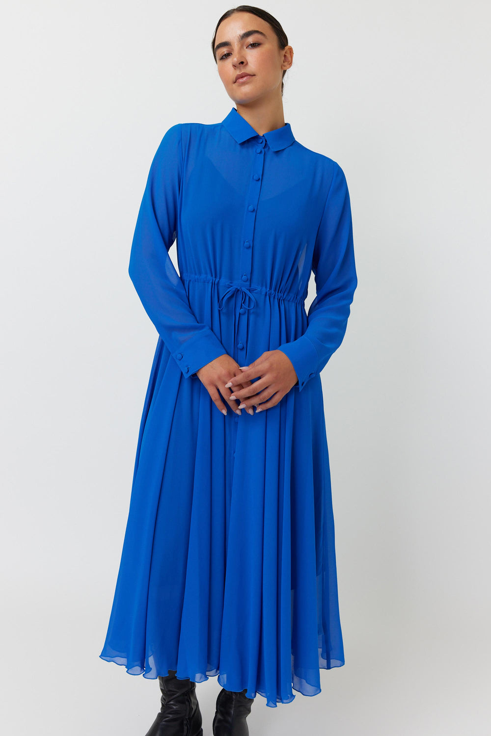 Billowy shirt dress