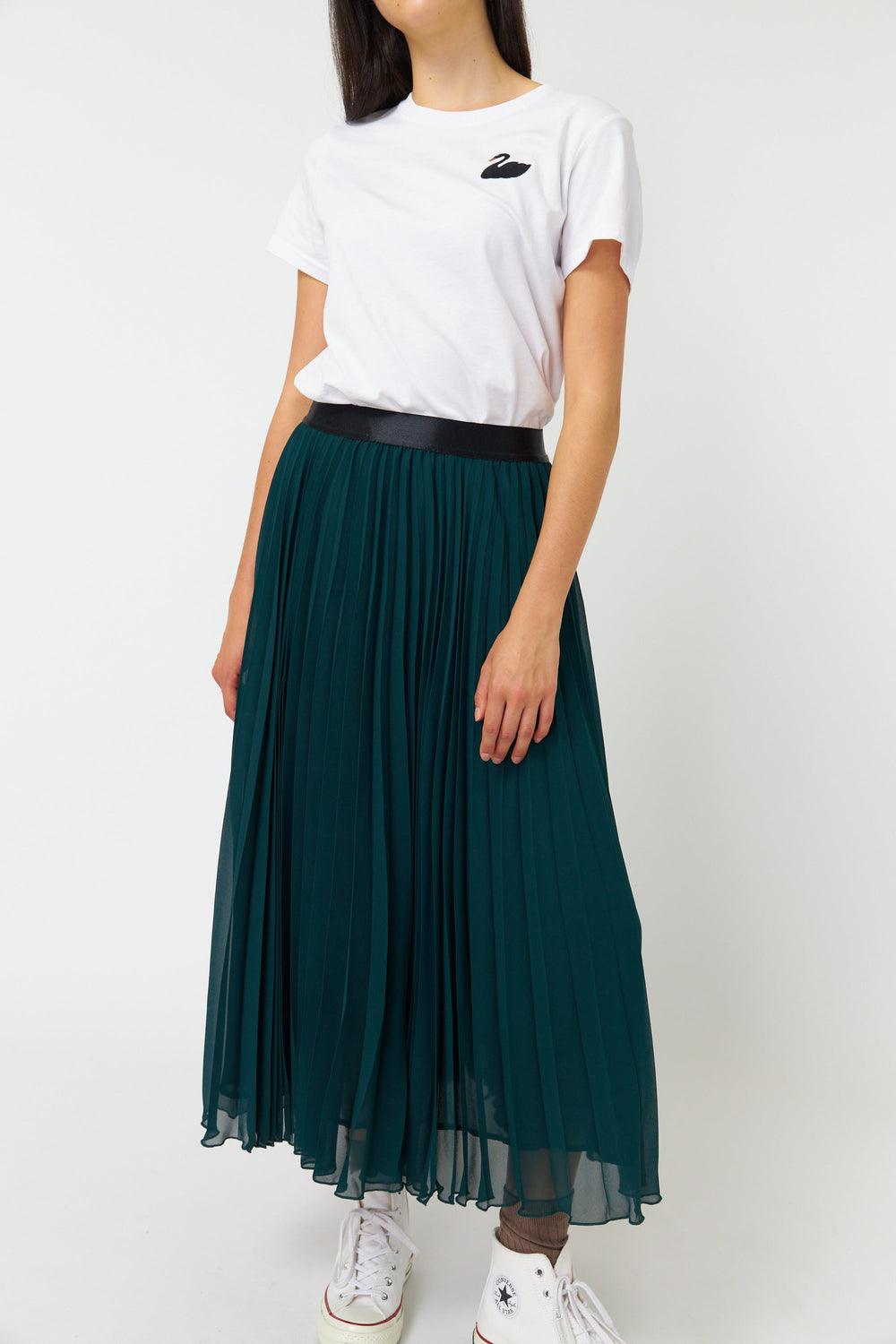 Billowy pleated skirt