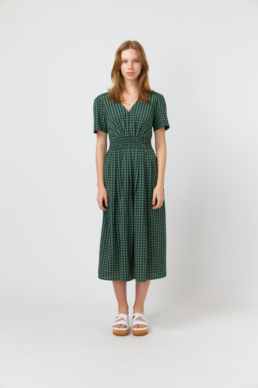 Summer check dress