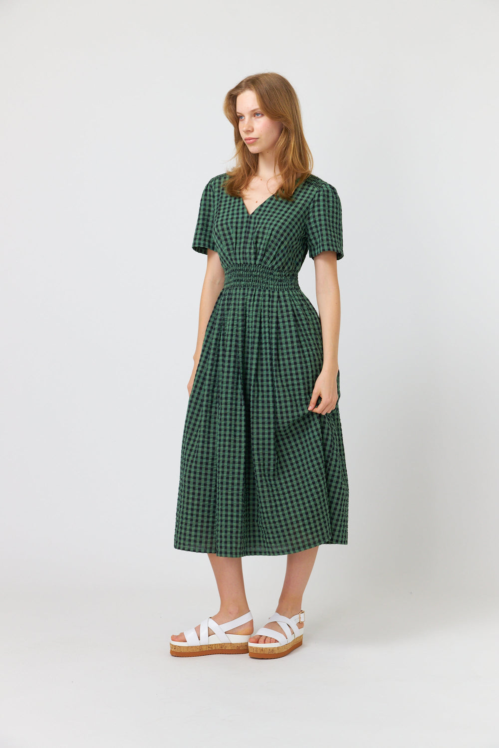 Summer check dress