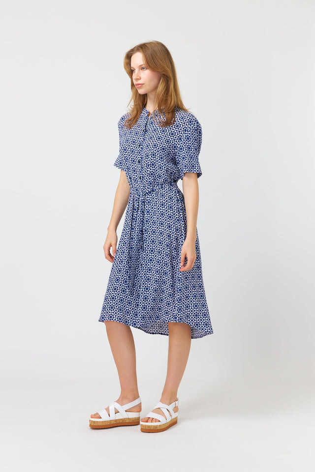 Tiles shirt dress