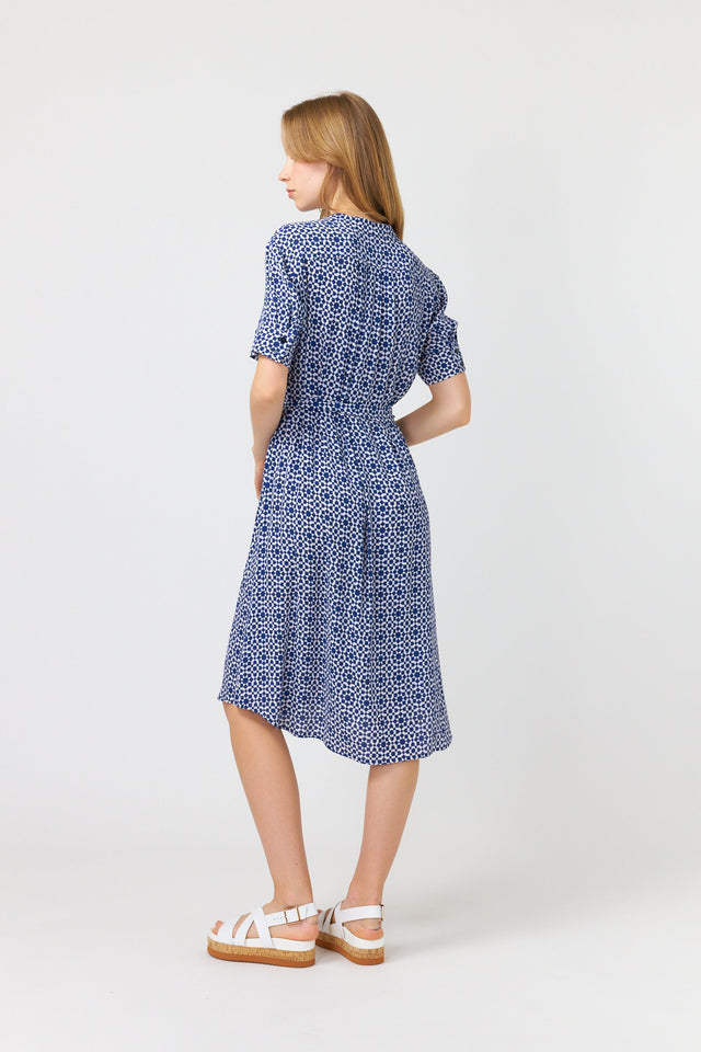 Tiles shirt dress