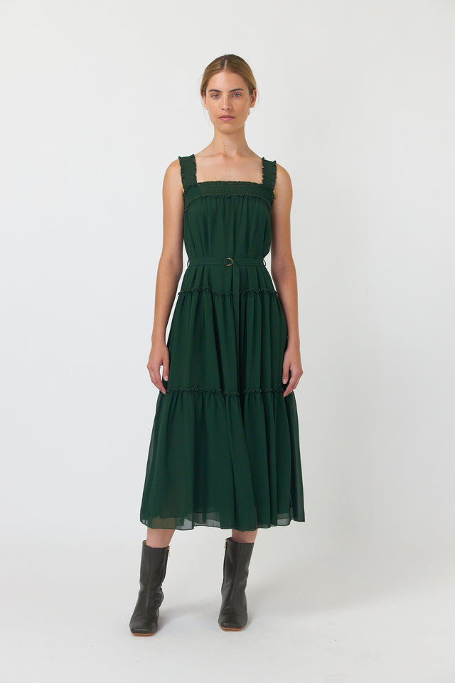 Billowy tiered dress