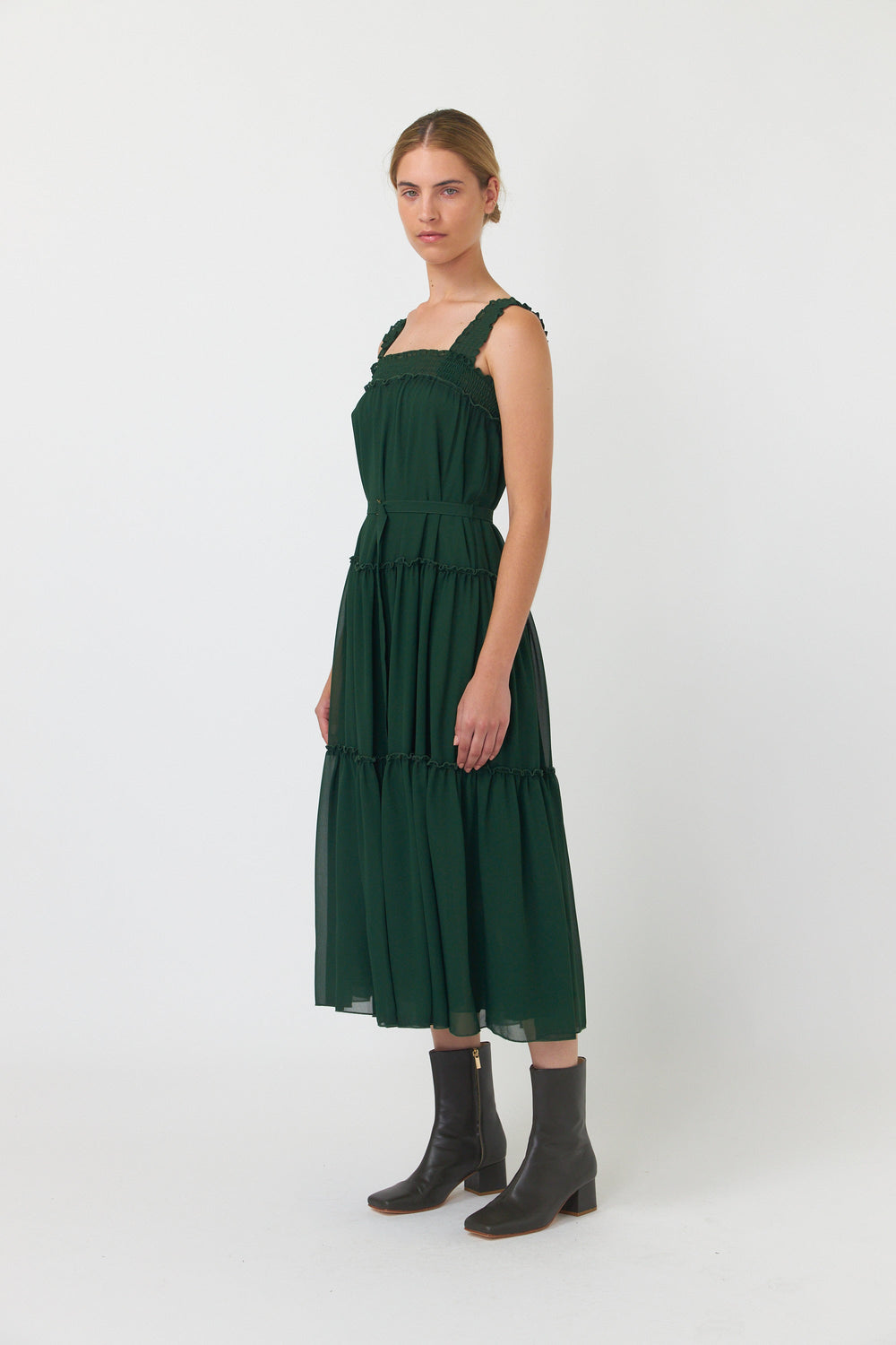 Billowy tiered dress