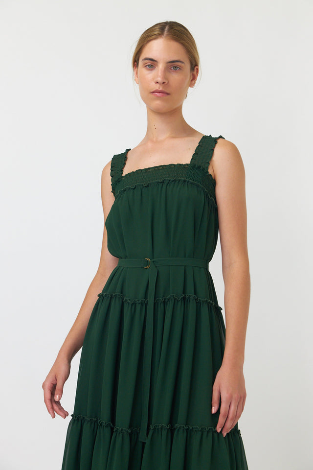 Billowy tiered dress