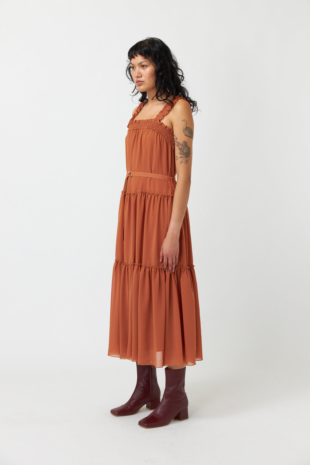 Billowy tiered dress