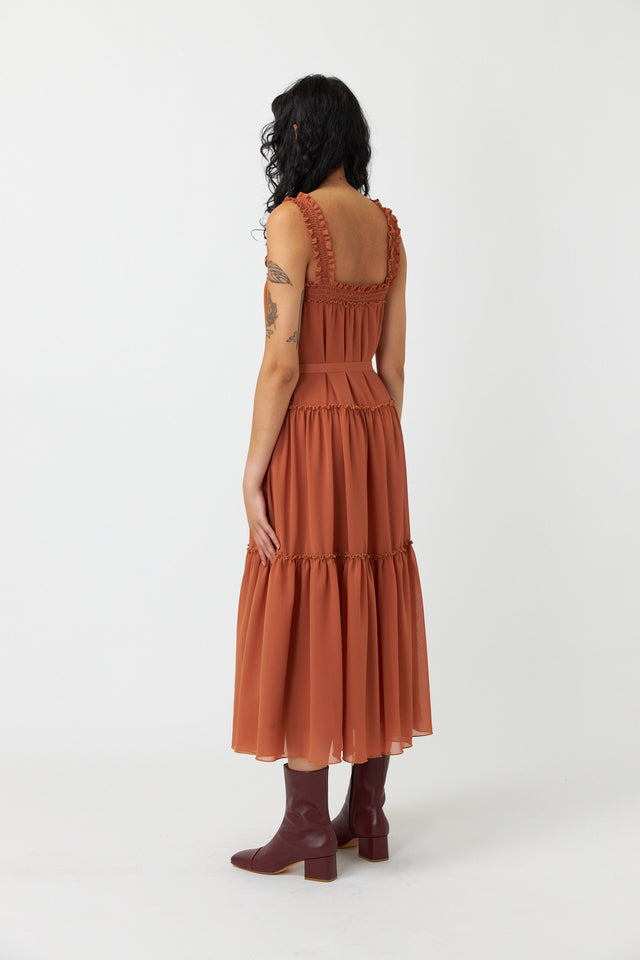 Billowy tiered dress