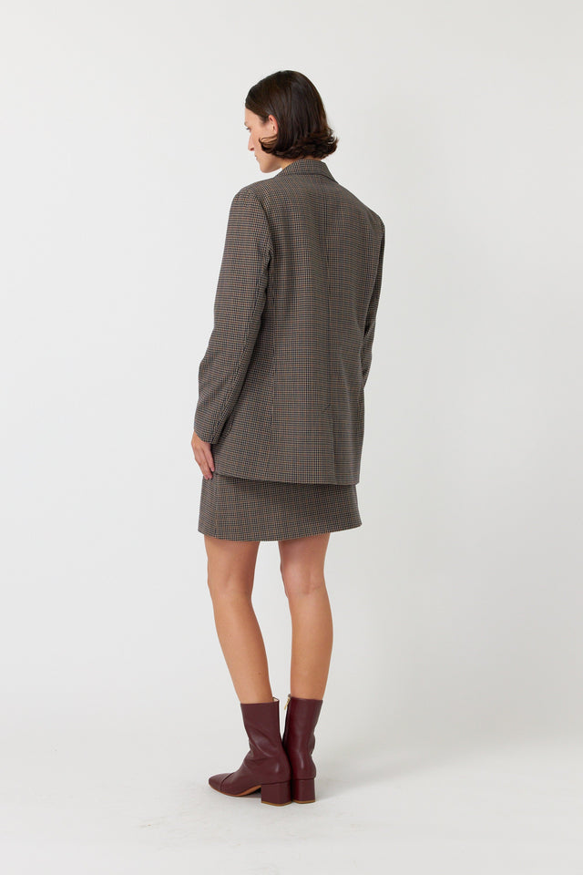 Checked blazer